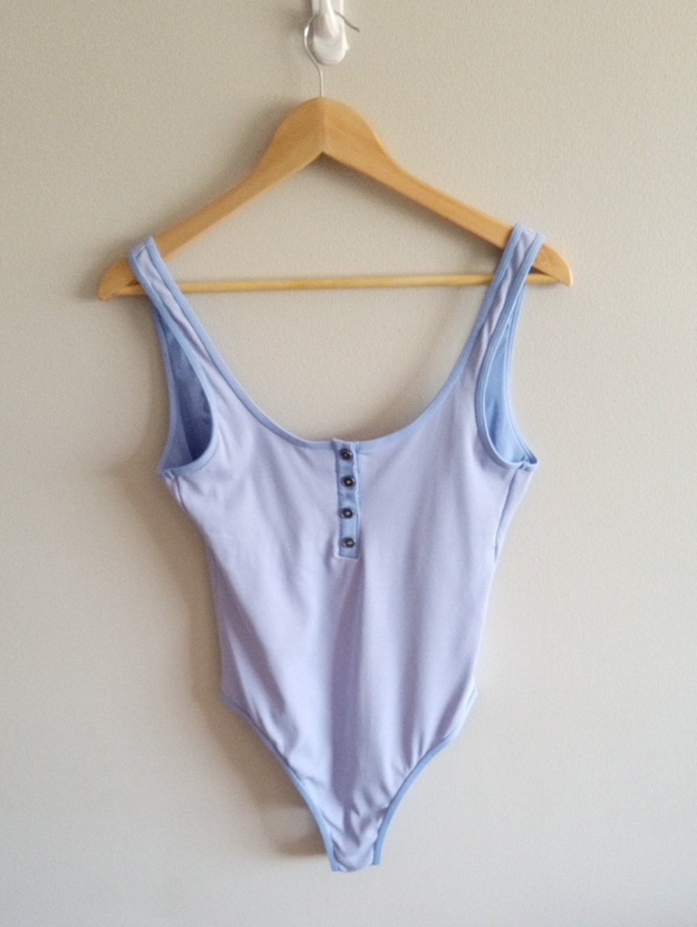 l*space Ribbed Float On One Piece Swimsuit Size 10 Periwinkle